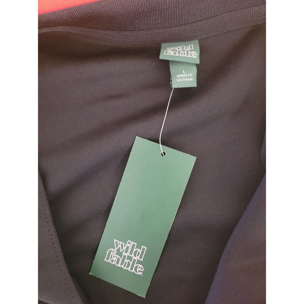 Women's Track Zip-up Jacket Wild Fable Black Size L Large Jacket Only - Picture 5 of 7
